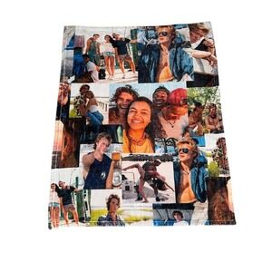 Outer Banks‎ Collage Flannel Throw Blanket Adventure TV Show Theme cozycore